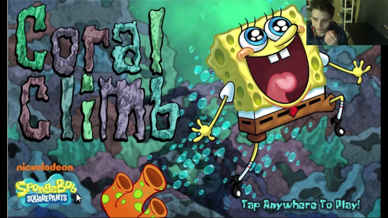 SpongeBob SquarePants Coral Climb Video Game Levels 1-5 Walkthrough Gameplay With Live Commentary