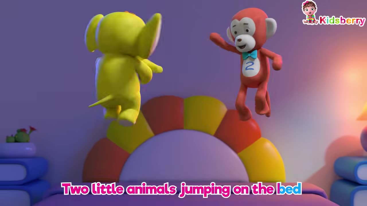 Five Little Animals ｜ Kidsberry Nursery Rhymes & Baby Songs - Kidsberry.mp4