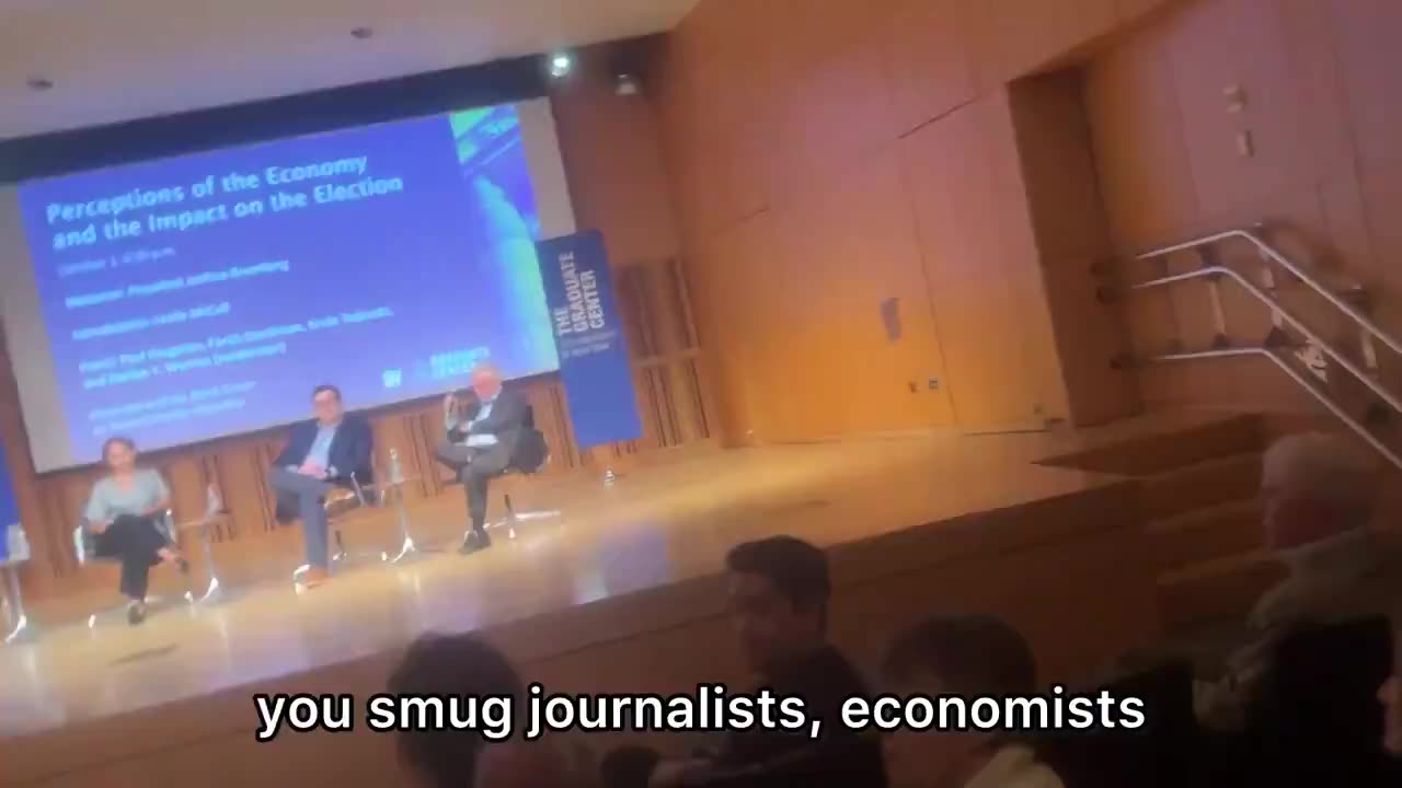 Heckler Goes Ballistic on Paul Krugman