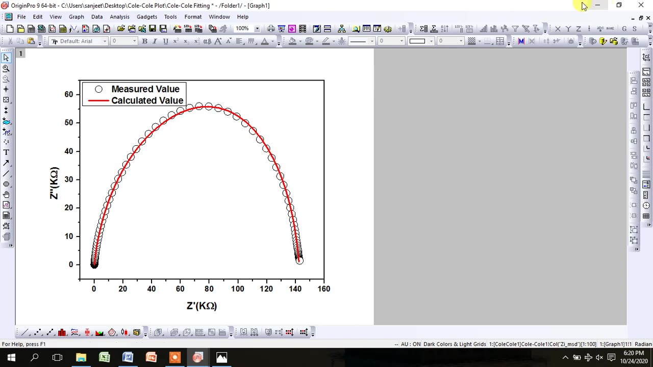 How to Fit circuit in Nyquist or Cole - Cole Plot using ZSimp Software