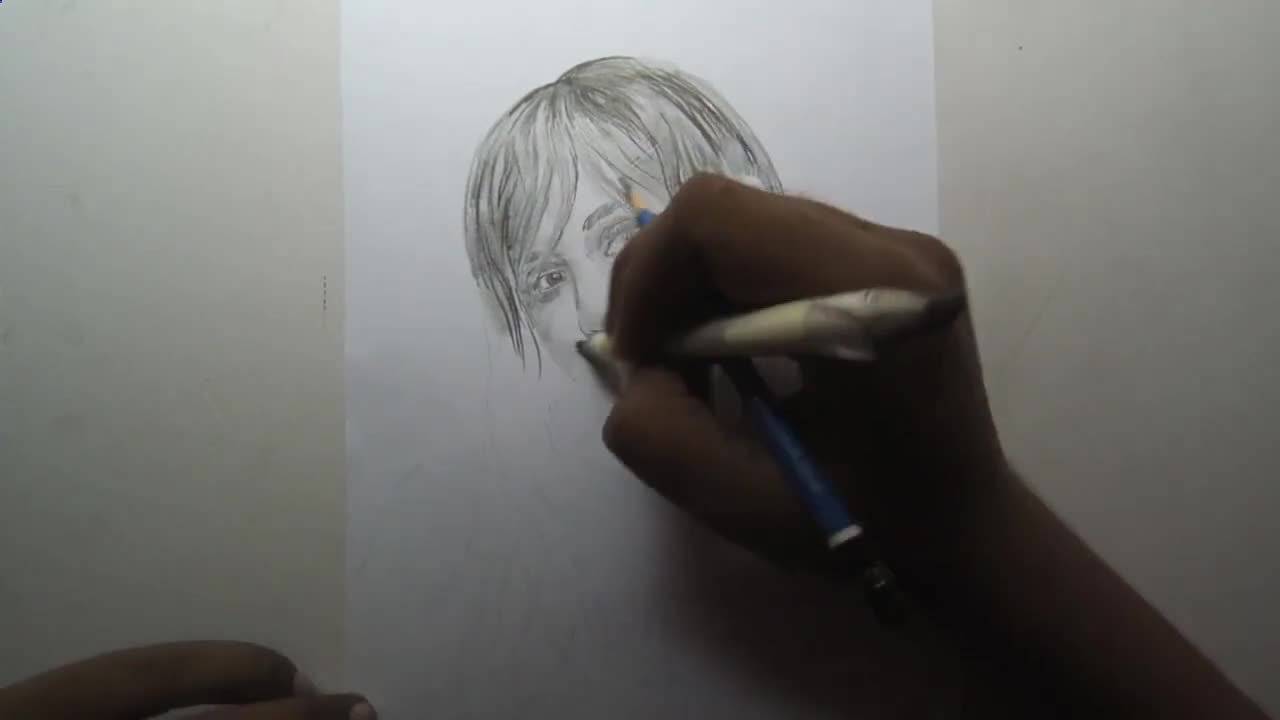 Miley Cyrus's Best Look Pencil Drawing