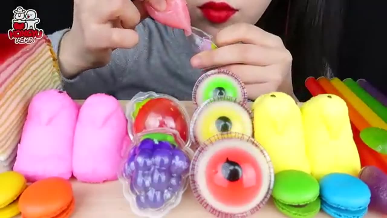 ASMR Rainbow Desserts