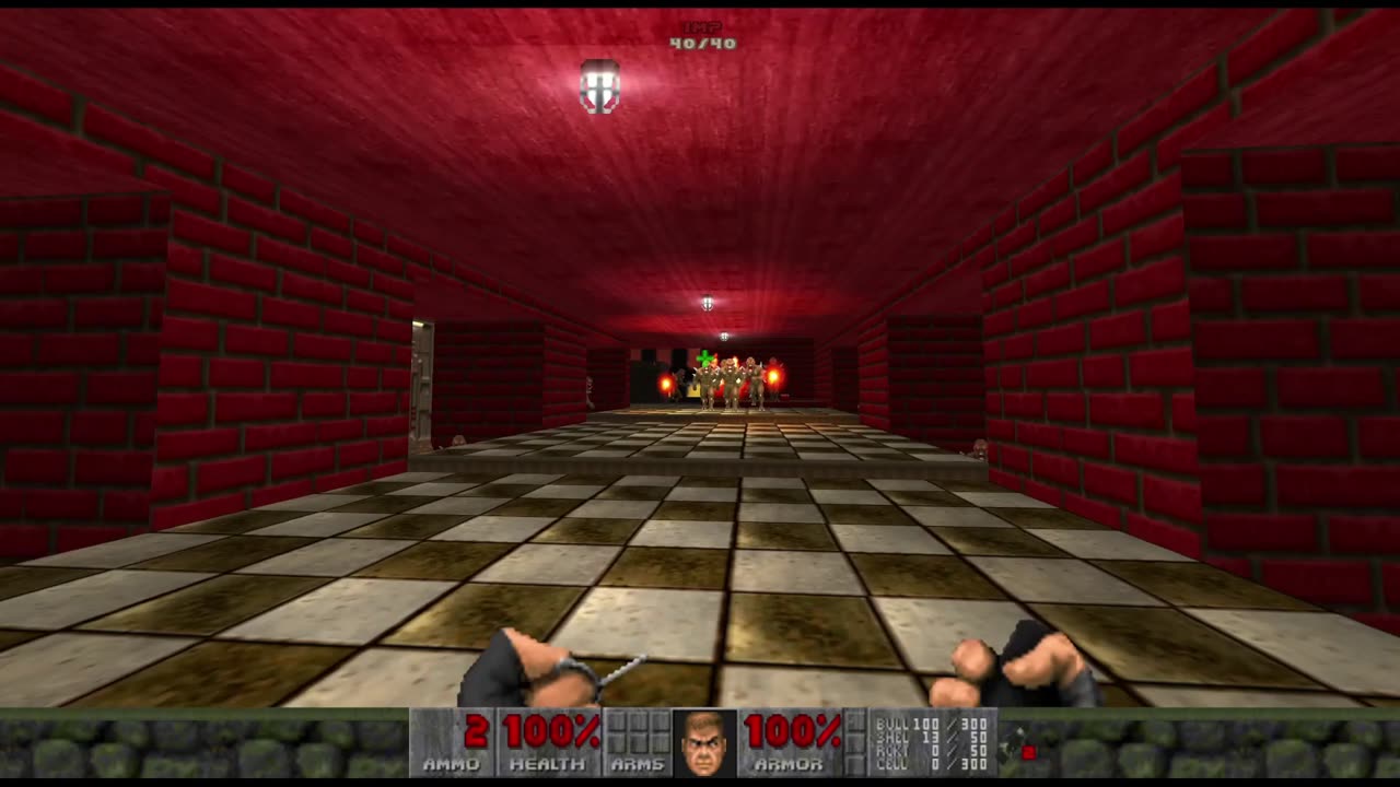 Brutal Doom 2 - Hell on Earth - Pistol Start - Hard Realism - The Factory (level 12)