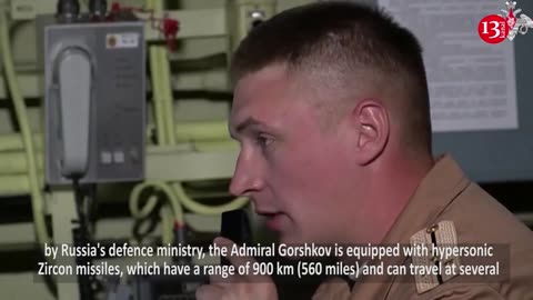 Russian frigate armed with hypersonic missiles conducts drills in Atlantic