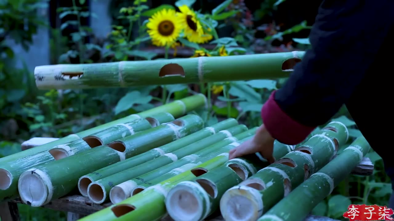 Bamboo Sofa竹沙发 为生活添一抹淡雅绿意用砍下的竹子制些物件儿 Liziqi