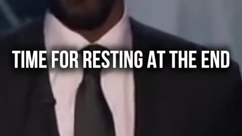 Rest at the End not in the Middle.