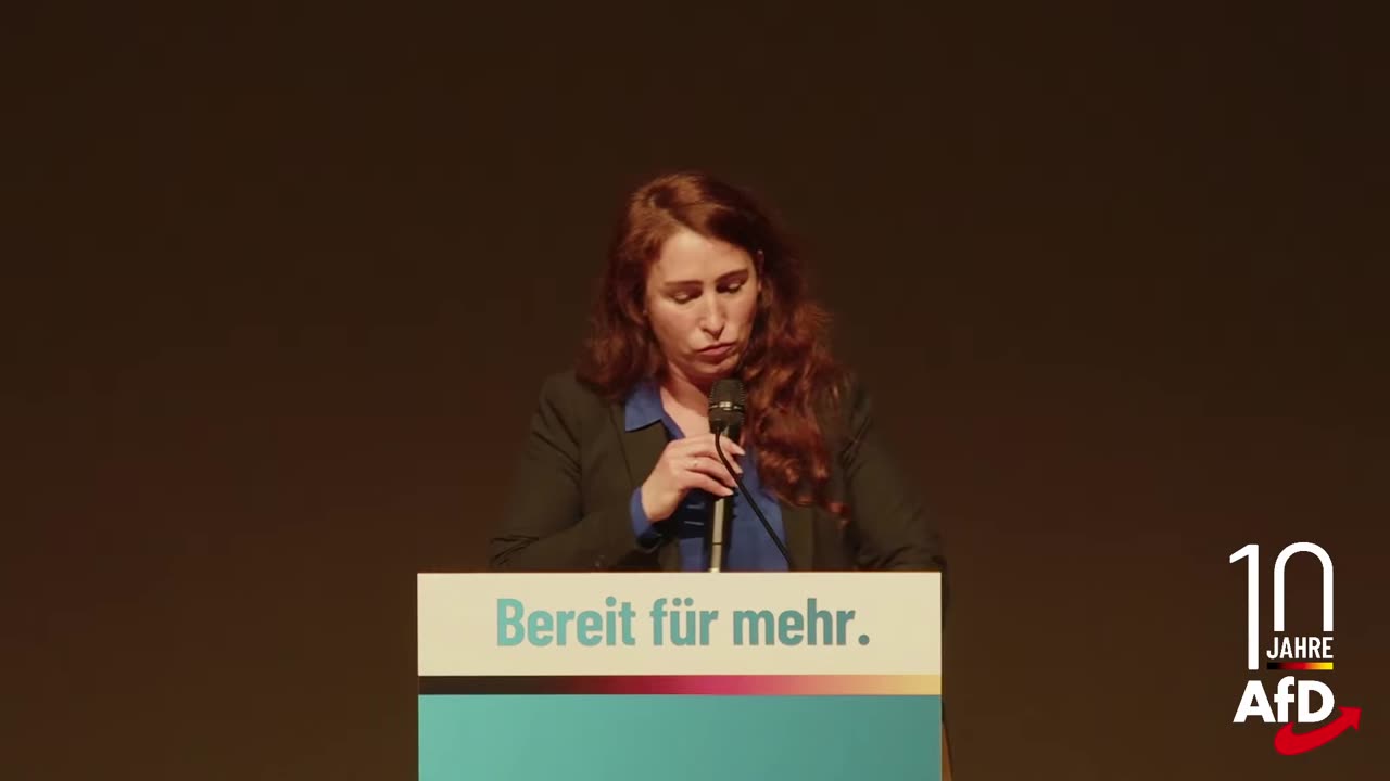 Mariana Iris Harder-Kühnel beim 10. Geburtstag der AfD in Königstein im Taunus am 06.02.2023