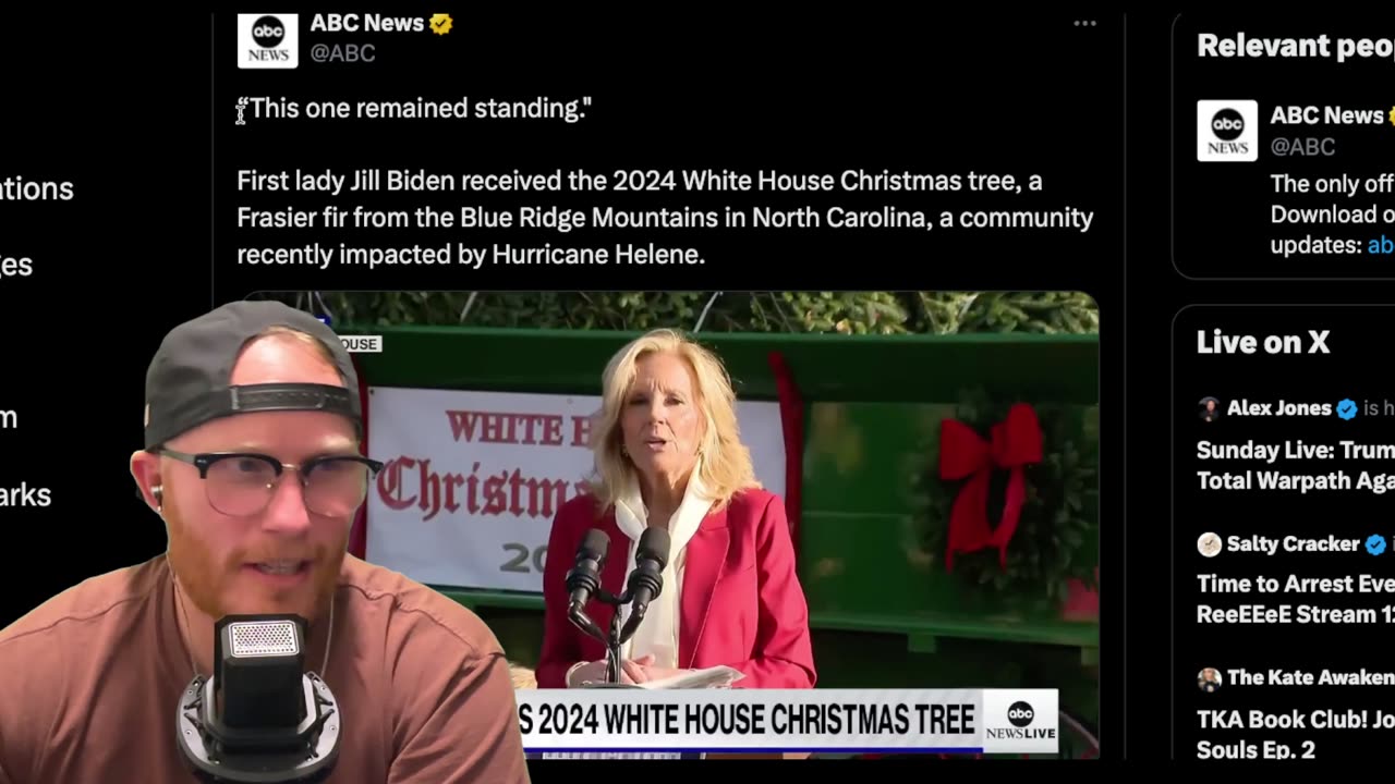 JILL BIDEN Steals CHRISTMAS Tree for NC Victims of HURRICANE!