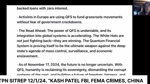 Communistic Fall of US - QFS Up Dates - Med Beds - Know the Truth - When - 12-1-24