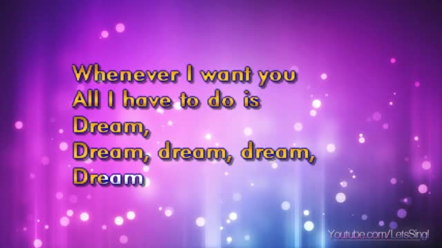 DUET Everly Bros Dream Karaoke