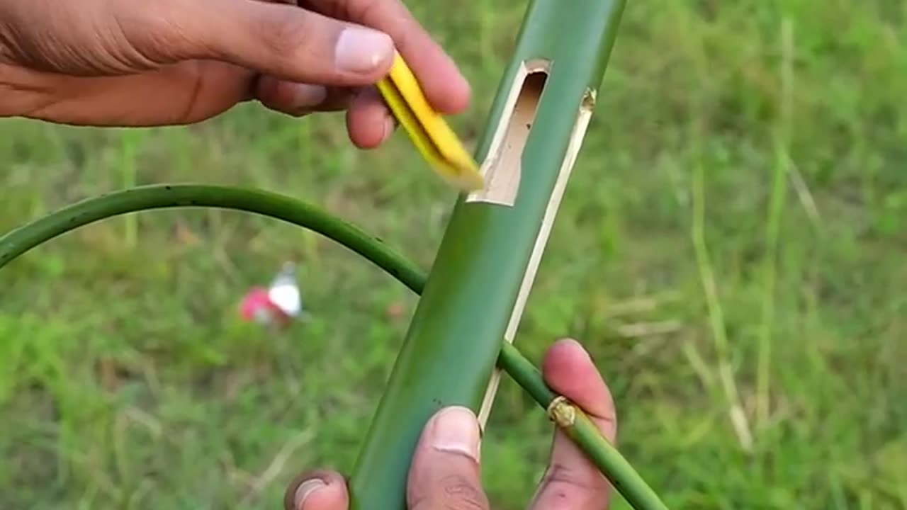 Bamboo creations with strong slingshots