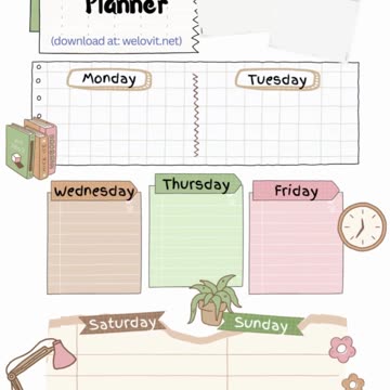 MY WEEKLY PLANNER - Instant Download Print ❤️