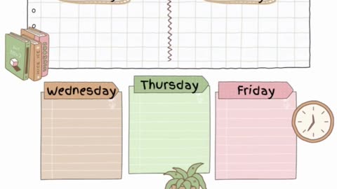 MY WEEKLY PLANNER - Instant Download Print ❤️