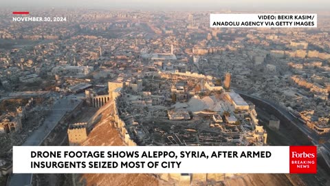 Drone Footage: Aleppo, Syria, After Insurgents Seized Most Of City