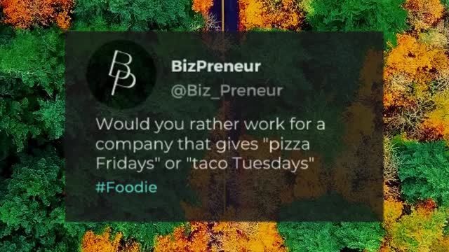 Would You Rather Work For A Company That Gives "Pizza Fridays" Or "Taco Tuesdays"?