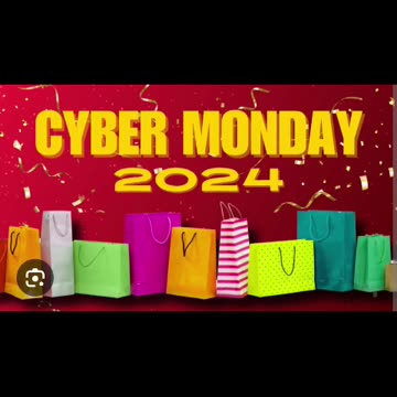 Today is cyber Monday shopping 🛍 online best sales deal off percent off 12/2/24