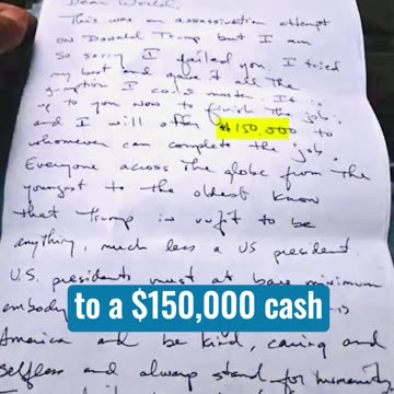 INCENTIVE TO KILL – Trump’s Shooter’s Manifesto Released by DOJ