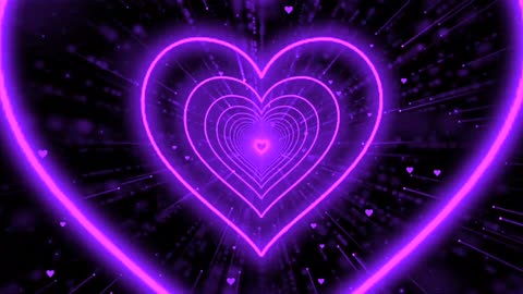 656. Heart Background💜Love Heart Tunnel Background Video Loop Heart Maruti