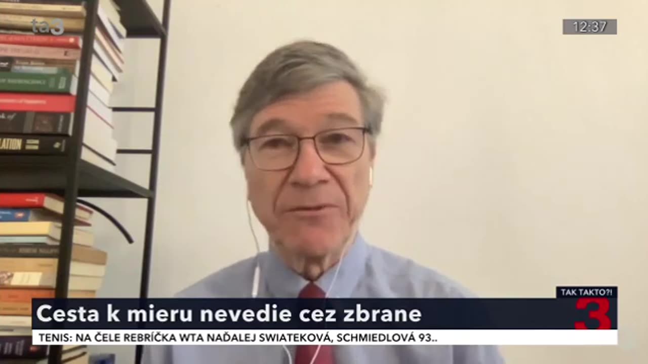 Jeffrey Sachs: Cesta k mieru nevedie cez zbrane!! (Vymazané video z TA3)