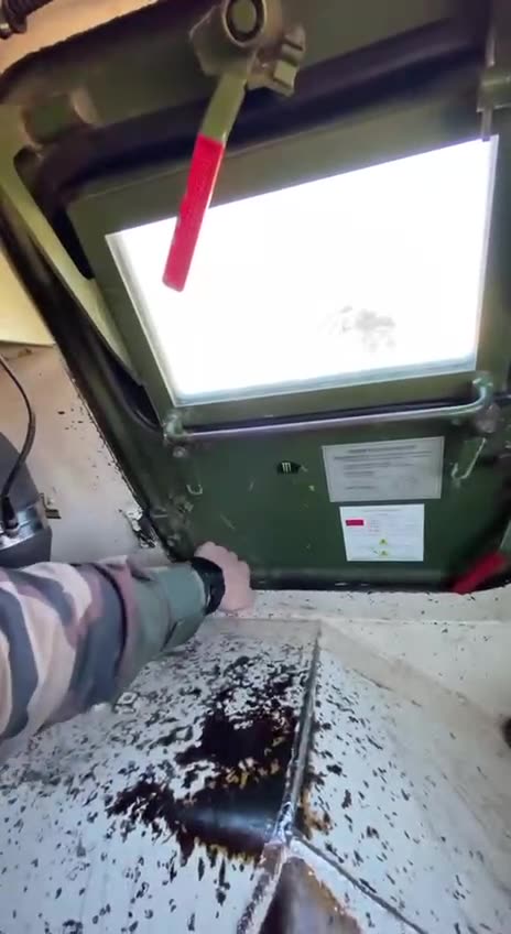 French armored personnel carrier VAB from the inside