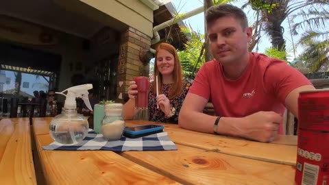 Breakfast at Heidi's Cafe in Durban, South Africa