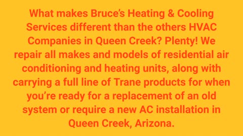 Bruce's Air Conditioning & Heating | AC Installation in Queen Creek, AZ