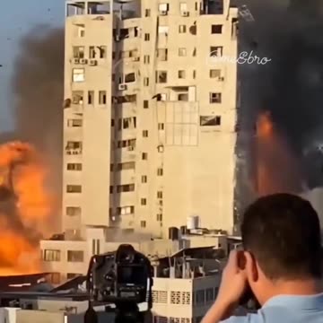 Air Strike Levels a City Block