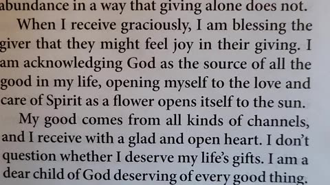 RECEIVE is the word of the day!