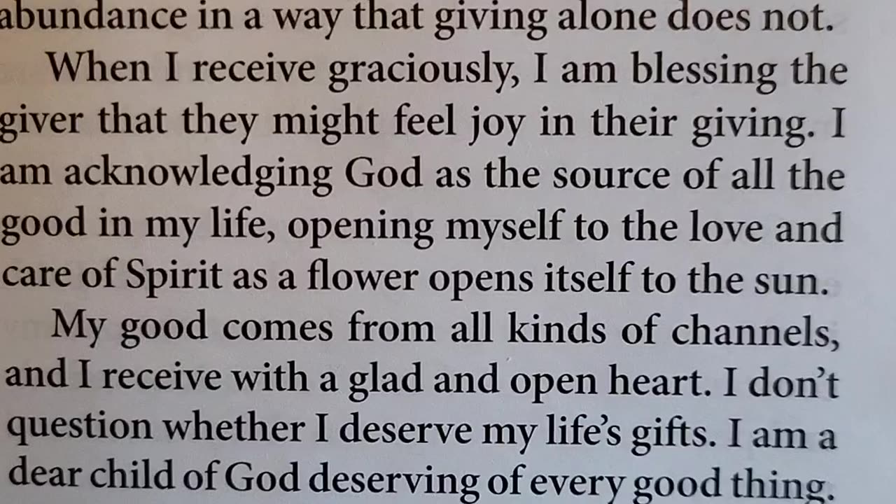 RECEIVE is the word of the day!
