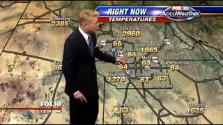 Weather map goes crazy live on the air