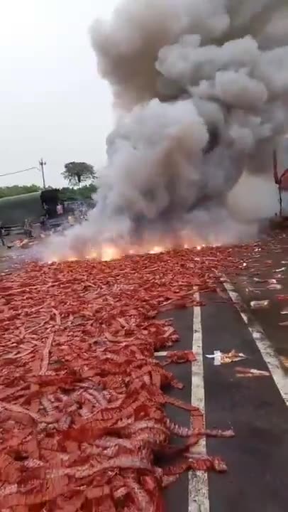 I set fire to firecrackers