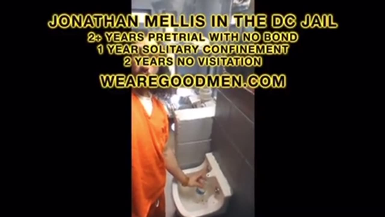 Jon Mellis- Arrested for J6 Shares video inside DC Jail, Forced to Drink Dirty Brown Water