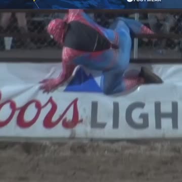 Spiderman get's side Job at Rodeo