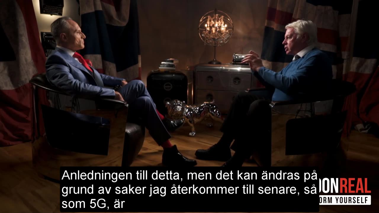 David Icke om Covid-19 och 5G London Real interview 2020 (svensk text)