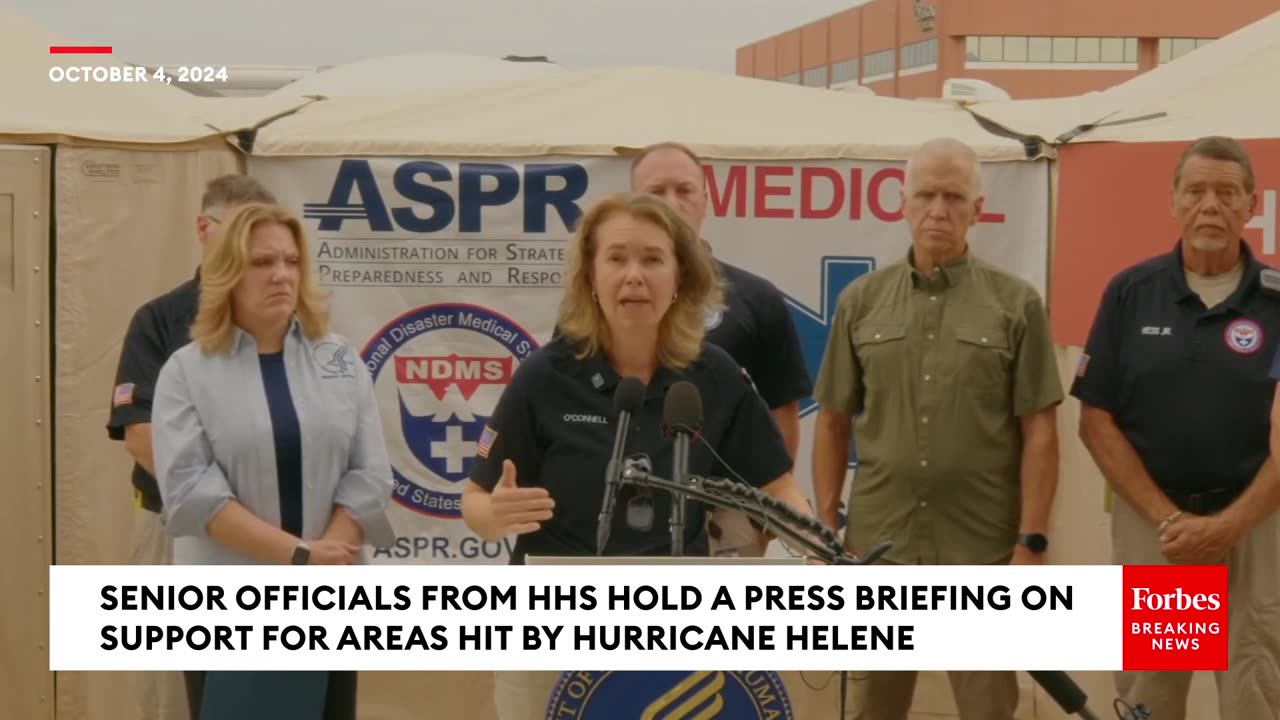 JUST IN- Senior HHS Officials Hold A Press Briefing On Supporting Areas Hit By Hurricane Helene