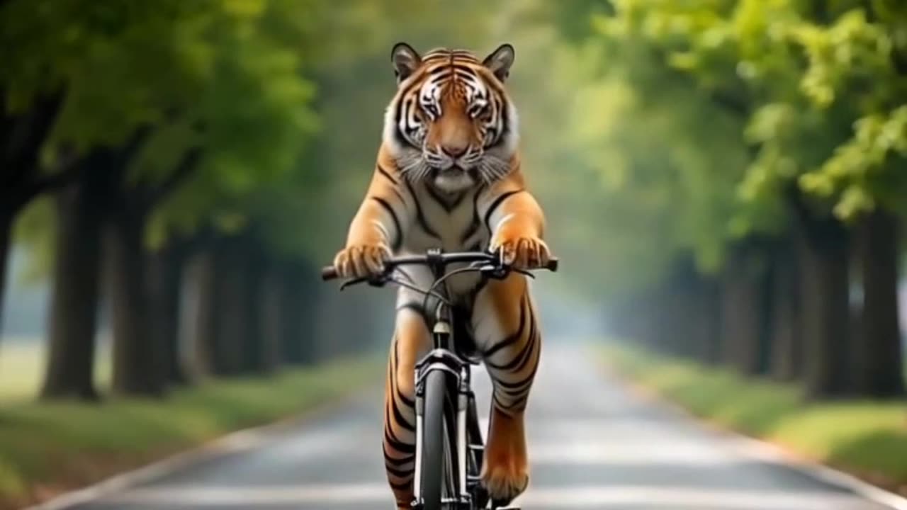 tiger riding