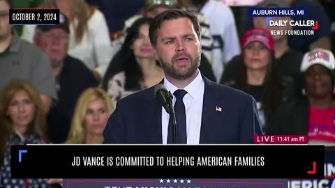 JD Vance Is Committed To Helping American Families