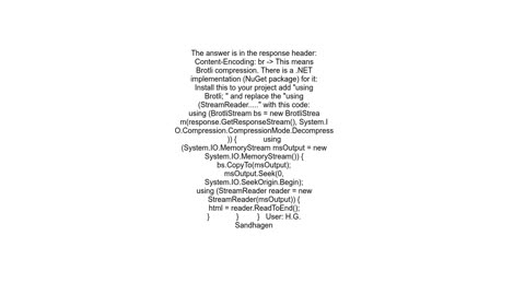 How do I decode an encoded HttpWebResponse