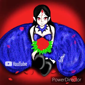 Oc nuclear speedpaint with a starry dress