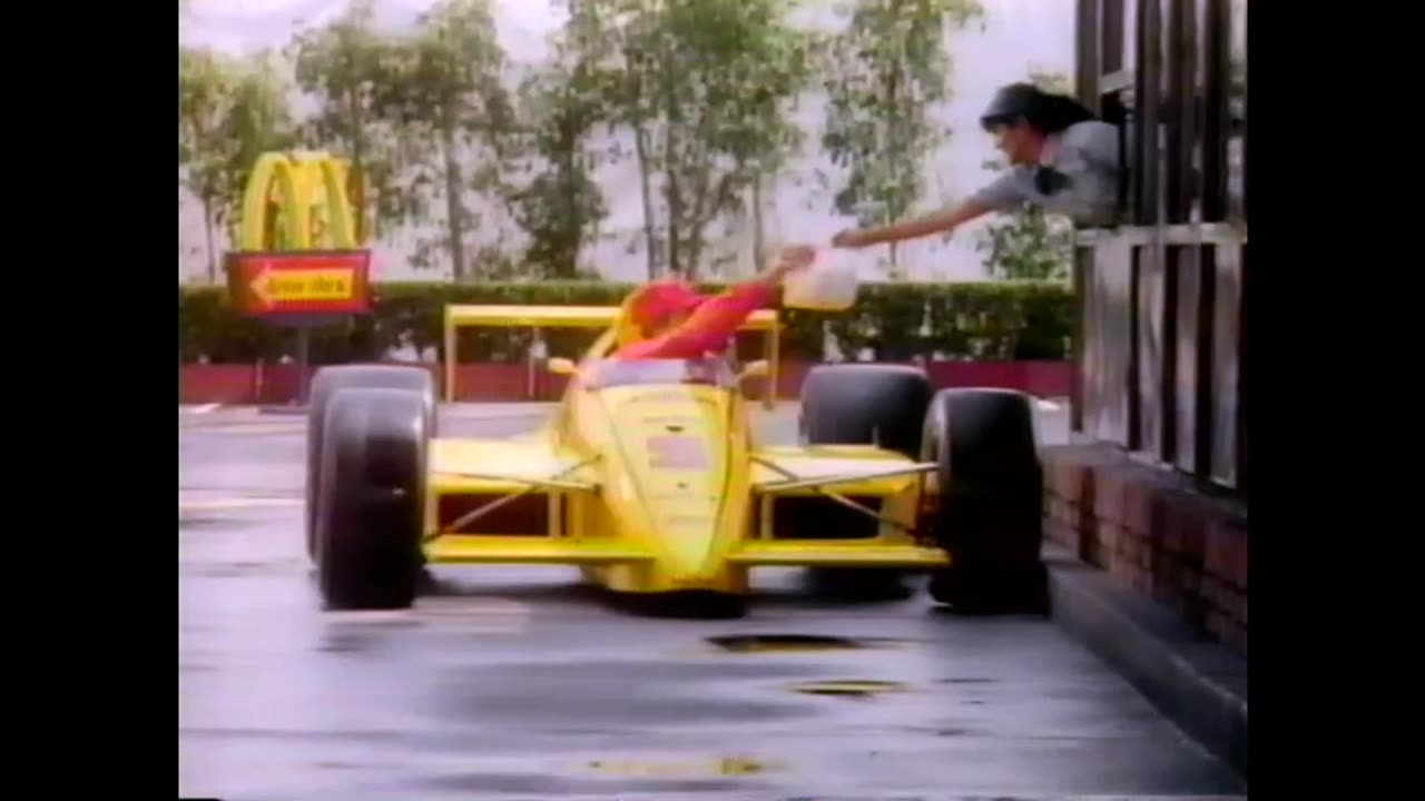 May 15, 1990 - Rick Mears Stops by McDonald's for an Indy 500 Track Pack