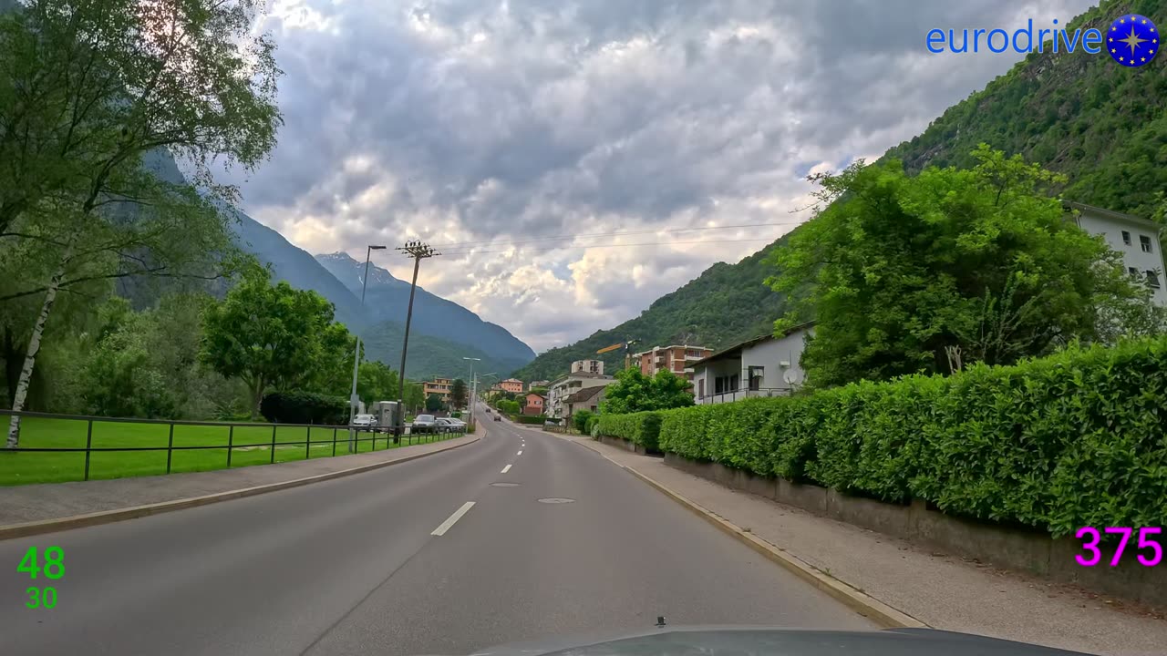 Svizzera, Ticino 🇨🇠driving from Pollegio to Faido