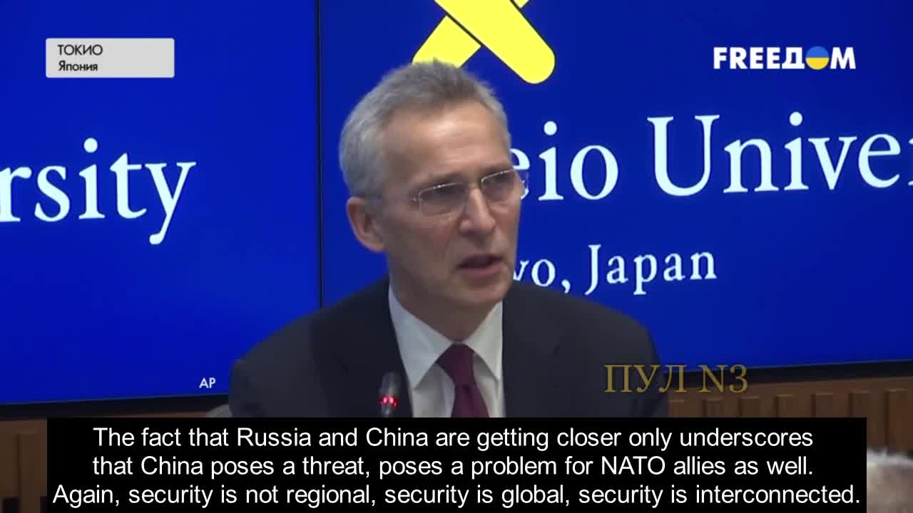 Stoltenberg-that NATO brings freedom and demo(n)cracy to everyone