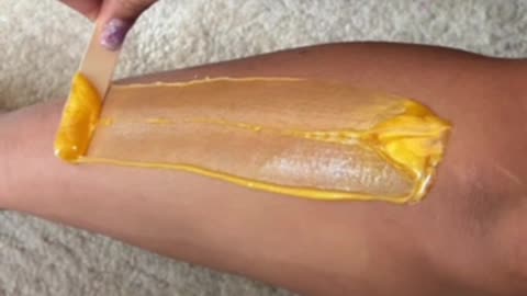 Leg Waxing with Sexy Smooth Golden Allure Hard Wax | @PurpleSunflowerEsthetics