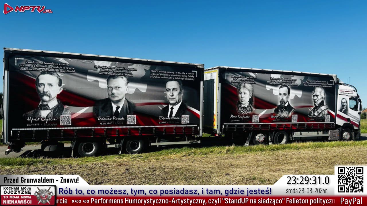 Przed Grunwaldem - znów! Śr. 28.08.2024r. W. Olszański, M. Osadowski NPTV.pl Rodacy Kamraci
