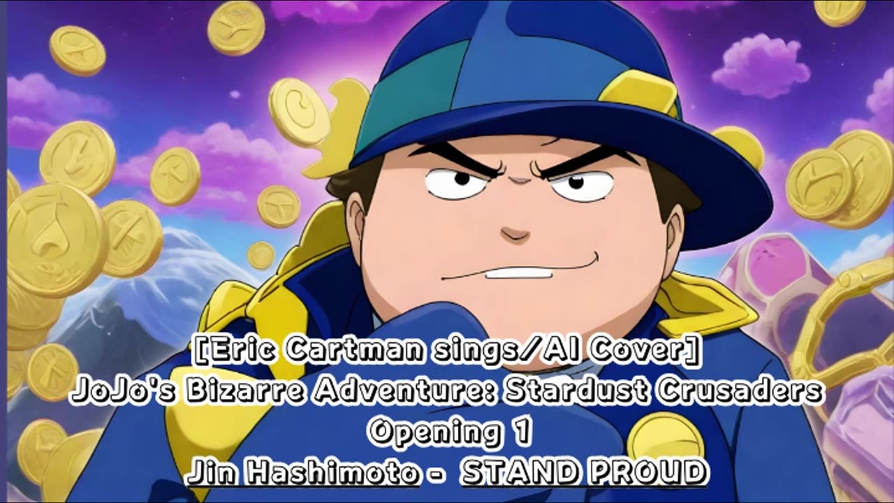 [Eric Cartman sings/AI Cover] JoJo's Bizarre Adventure OP 3 Jin Hashimoto - STAND PROUD