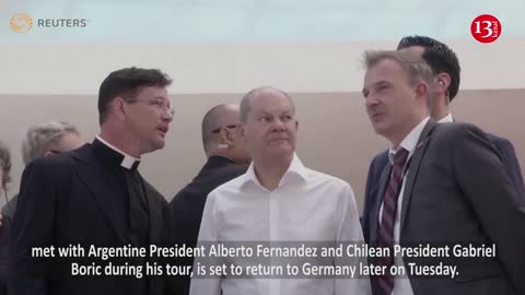 Germany's Scholz takes a stroll in Brasilia