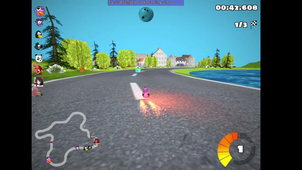 SuperTuxKart But Is Pidgin On A Invisible Kart (VR Pidgin)