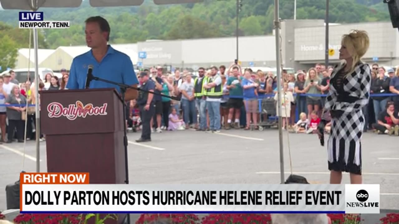 Dolly Parton hosts Hurricane Helene relief event in Tennessee 2024