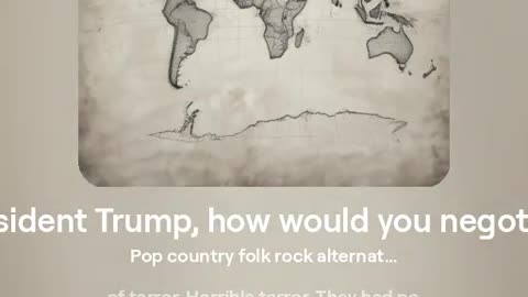 Track 17 - If Trump had an album from his answers in the debate [Pop country folk rock alternative]