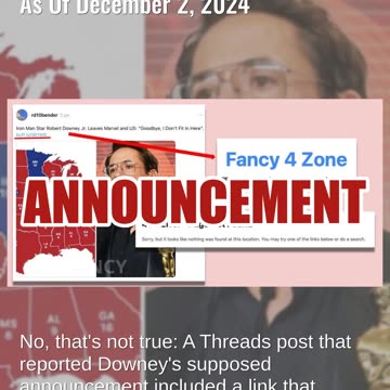 Fact Check: Robert Downey Jr. Did NOT Say He Would Leave US, Marvel As Of December 2, 2024